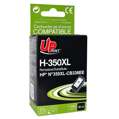 Tusz UPRINT zamiennik HP CB336EE - czarny, 35 ml