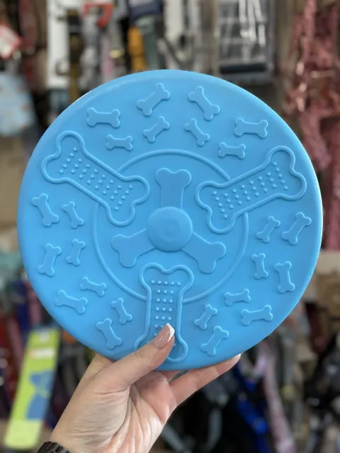 Frisbee Gumowe Playfull 22 cm Niebieskie