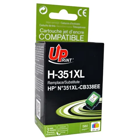 Tusz UPRINT zamiennik HP CB338EE - kolor, 21 ml