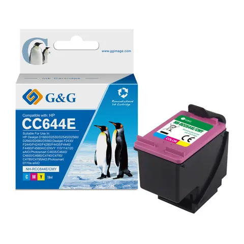 Tusz G&G zamiennik HP CC644EE - kolor, 18 ml