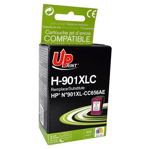 Tusz UPRINT zamiennik HP CC656AE - kolor, 21 ml