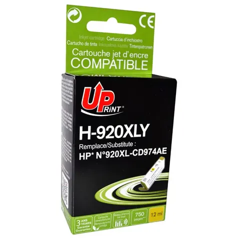 Tusz UPRINT zamiennik HP CD974AE - żółty, 12 ml, XL