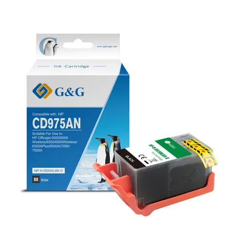 Tusz G&G zamiennik HP CD975AE - czarny, 1200 stron