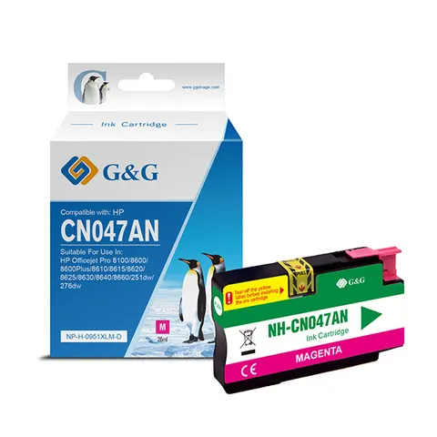 Tusz G&G zamiennik HP CN047AE - magenta, 1500 stron