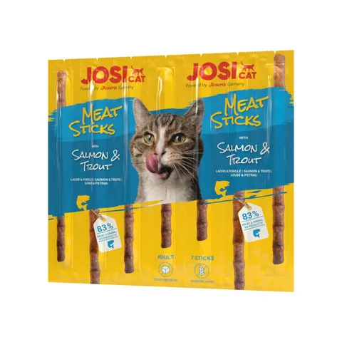 JosiCat Meat Sticks Łosoś i Pstrąg przysmaki dla kotów 35 g