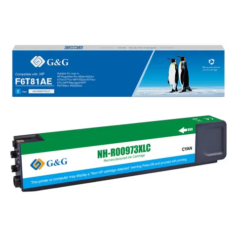 Tusz G&G zamiennik F6T81AE - cyan, 7000 stron