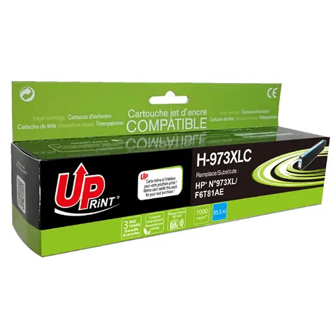 Tusz UPRINT zamiennik HP F6T81AE - cyan, 86 ml, 7000 stron