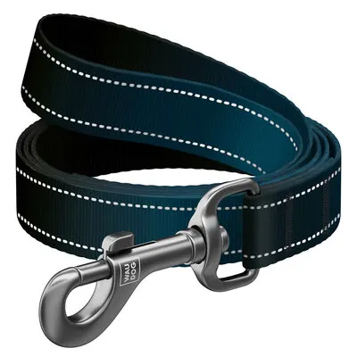 WAUDOG Nylon Mono smycz dla psa – odblaskowa, 300 cm, czarna S