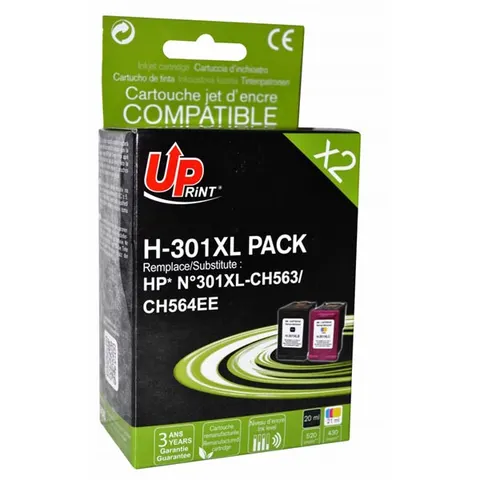 Tusz UPRINT zamiennik HP CH563EE+CH564EE - 18 ml
