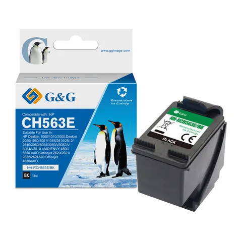 Tusz G&G zamiennik HP CH563EE - czarny, 18 ml