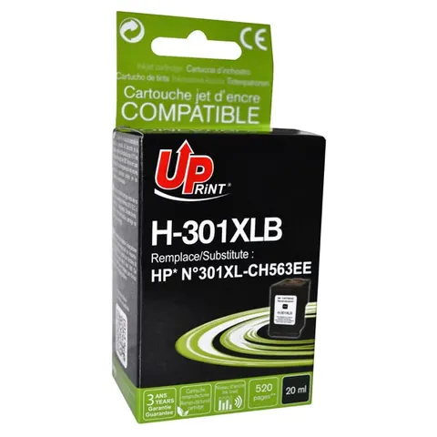 Tusz UPRINT zamiennik HP CH563EE - czarny, 20 ml, 520 stron