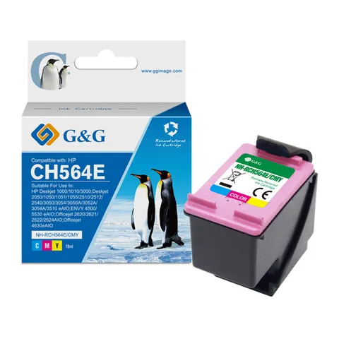 Tusz G&G zamiennik HP CH564EE - kolor, 18 ml