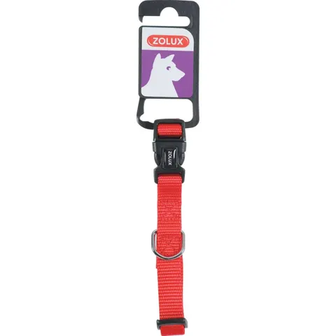 ZOLUX obroża nylonowa dla psa czerwona 30-40 cm 15 mm