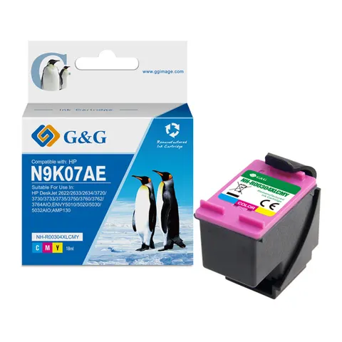 Tusz G&G zamiennik HP N9K07AE - CMY, 18 ml