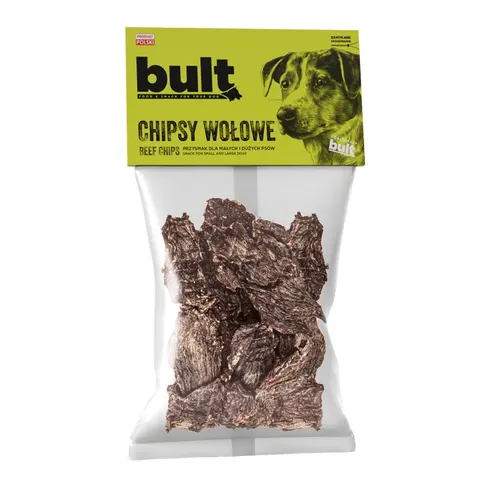 BULT Chipsy Wołowe dla Psa – Naturalny Przysmak Suszony 150 g