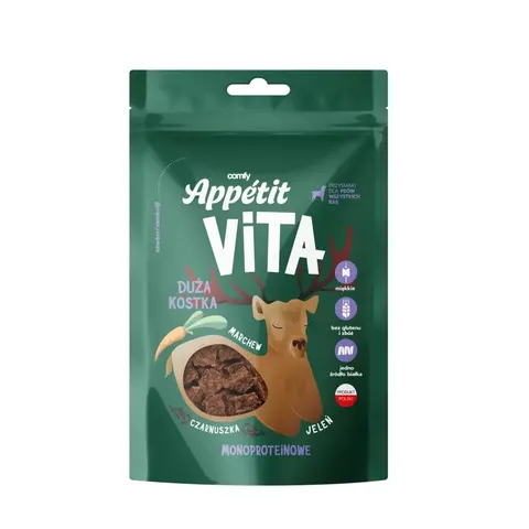 Comfy Appetit Vita Duża Kostka Jeleń – monobiałkowy przysmak dla psa 80g