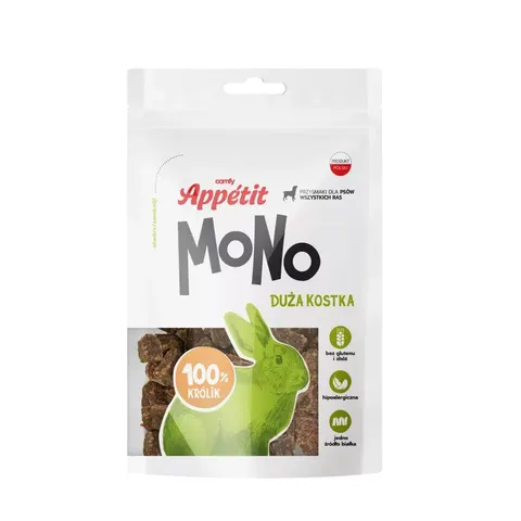 Comfy Appetit Mono Duża Kostka Królik – monobiałkowy przysmak dla psa 80g