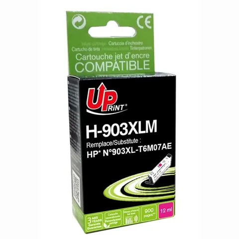 Tusz UPRINT zamiennik HP T6M07AE - magenta, 12 ml, 900 stron