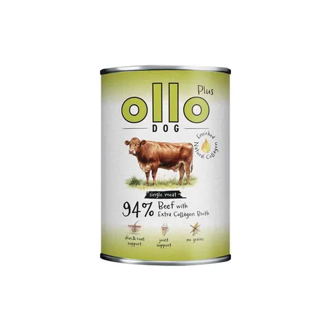 Ollo Plus Kolagen Wołowina – mokra karma dla psa na stawy 400 g