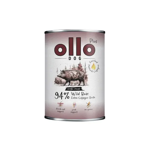 Ollo Plus Kolagen Dzik – mokra karma dla psa na stawy 400 g