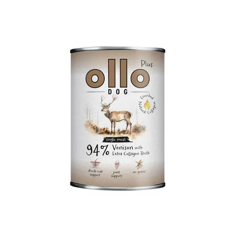 Ollo Plus Kolagen Jeleń – mokra karma dla psa na stawy 400 g