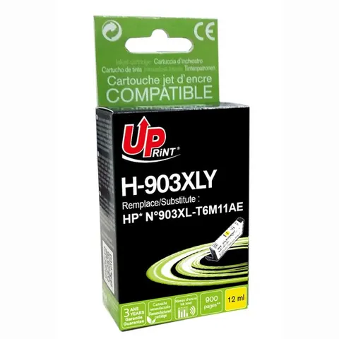 Tusz UPRINT zamiennik HP T6M11AE - żółty, 12 ml, 900 stron