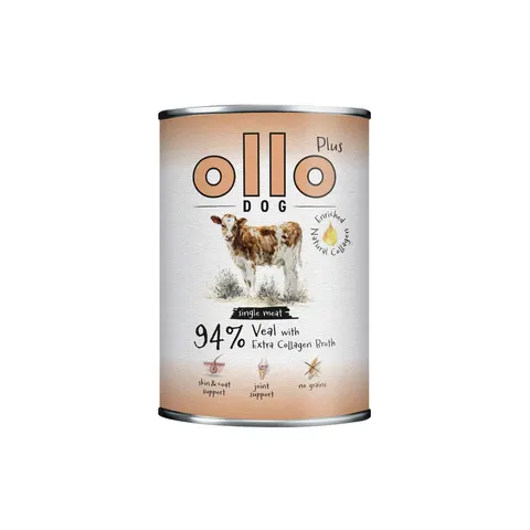 Ollo Plus Kolagen Cielęcina – mokra karma dla psa na stawy 800 g