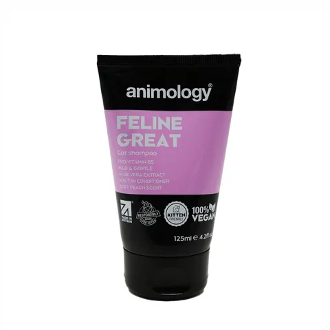 Animology Feline Great 125 ml – szampon dla kotów o zapachu brzoskwini