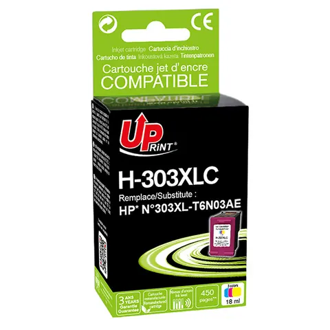 Tusz UPRINT zamiennik HP T6N03AE - kolor, 450 stron