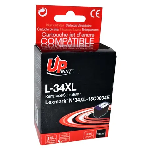 Tusz UPRINT zamiennik 18C0034E - czarny, 25 ml
