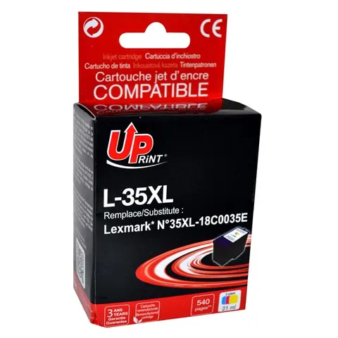 Tusz UPRINT zamiennik 18C0035E - kolor, 21 ml