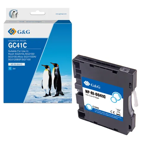 Tusz G&G zamiennik 405766 - cyan, 600 stron