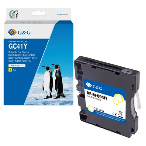 Tusz G&G zamiennik 405768 - żółty, 600 stron