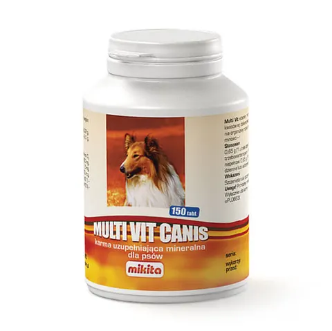 Mikita Multi Vit Canis – witaminy i minerały dla psów, 150 tabletek