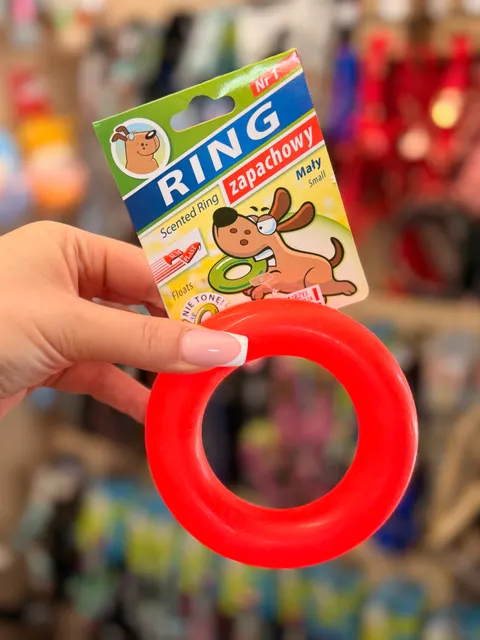 Sum-Plast Ring nr 1 – zapachowa zabawka dla psa 11 cm, mix kolorów