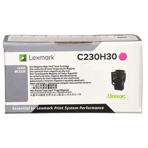 Toner LEXMARK C230H30 - magenta, 2300 stron