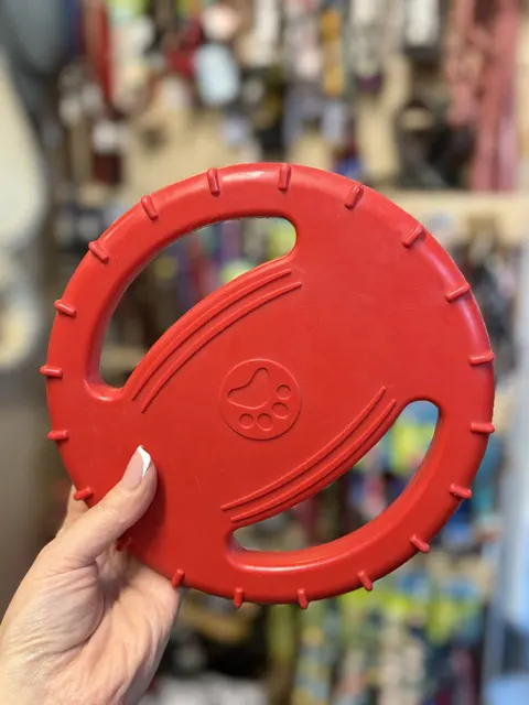 Zabawka gumowa Dysk Red