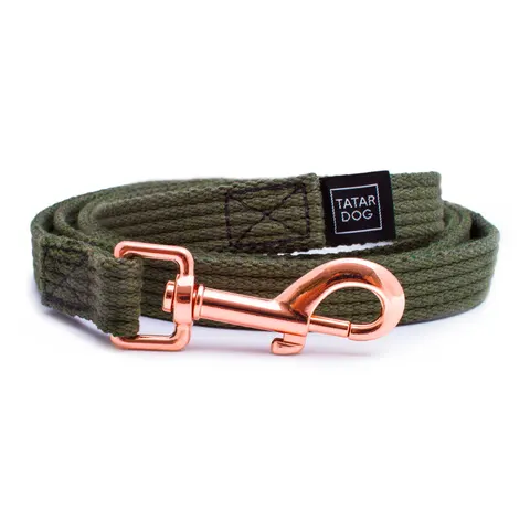 Smycz dla psa treningowa NATURAL khaki