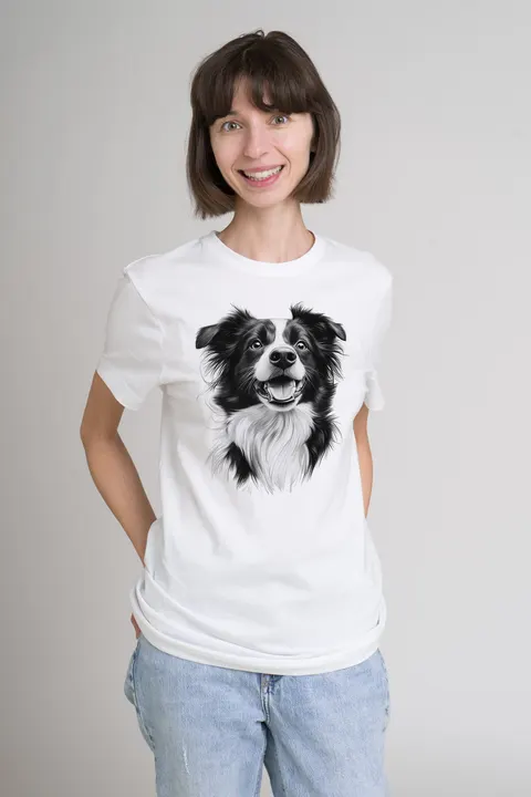 Koszulka bawełniana CANIS – Border Collie