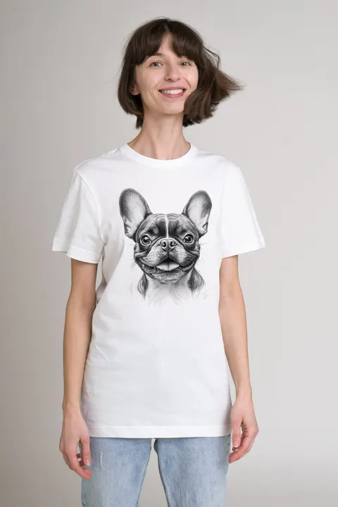 Koszulka bawełniana CANIS – Buldog Francuski