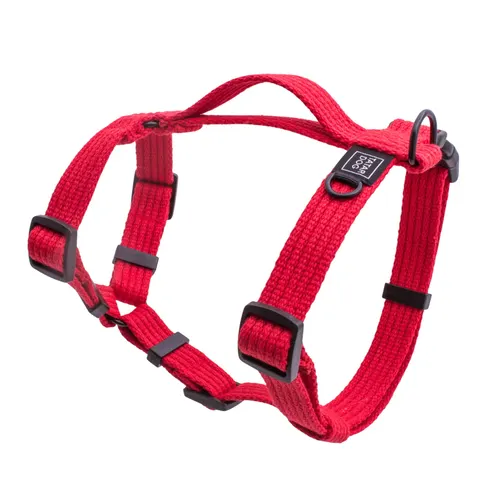 Szelki GUARD MINI dla małego psa NATURAL czerwone
