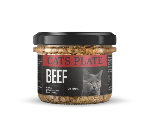 Cats Plate Beef 180g