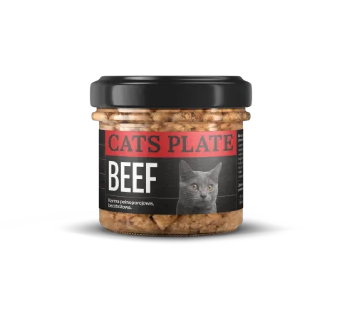 Cats Plate Beef 100g