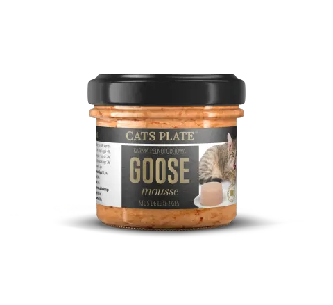 Cats Plate Goose Mousse 100g