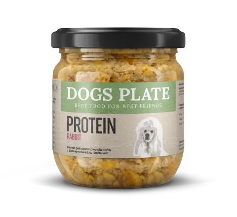 Dogs Plate Protein z mięsem królika 360g