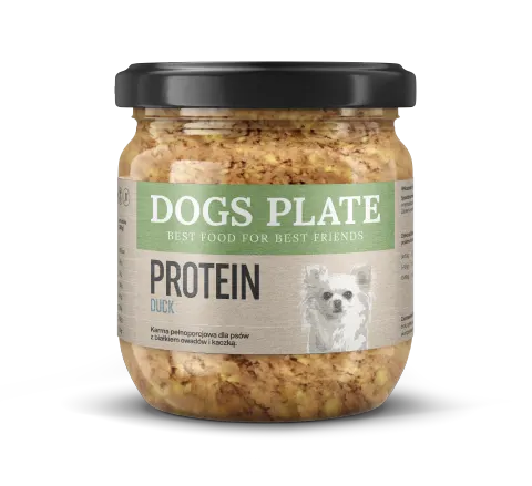 Dogs Plate Protein z mięsem kaczki 360g