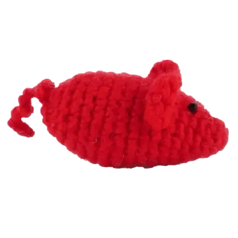 Myszka COTTON MOUSE - Czerwona