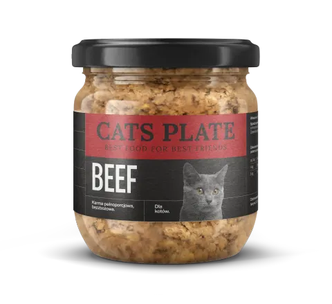 Cats Plate Beef 360g