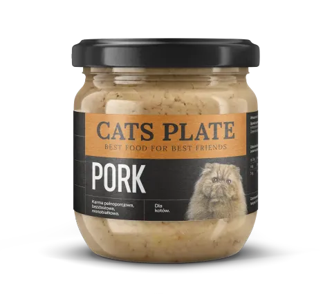Cats Plate Pork 360g