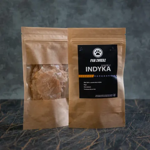 PAN ZWIERZ Naturalne Smaczki z Indyka 25g
